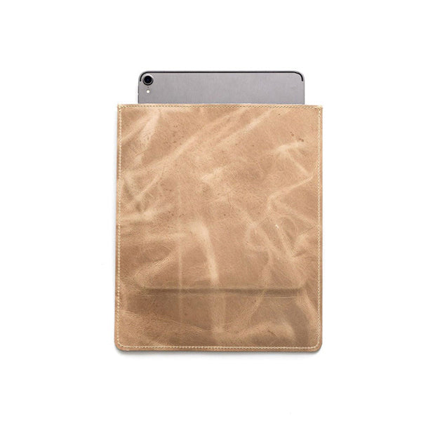 Leather iPad Sleeve Vertical Desert