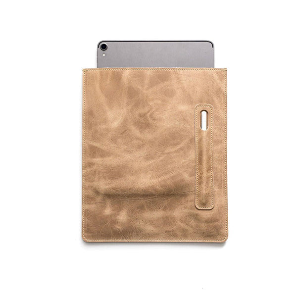 Leather iPad Sleeve Vertical Desert
