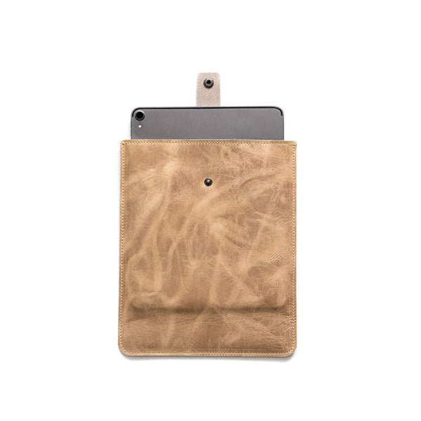 Desert Leather iPad Sleeve Vertical with Strap
