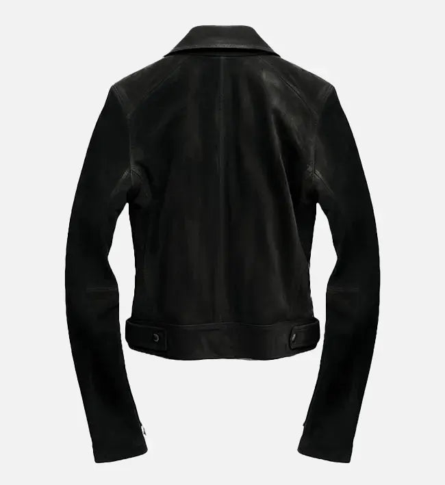 Men's Black Suede Leather Jacket