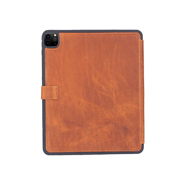 iPad Trigon Golden Brown Leather Folio