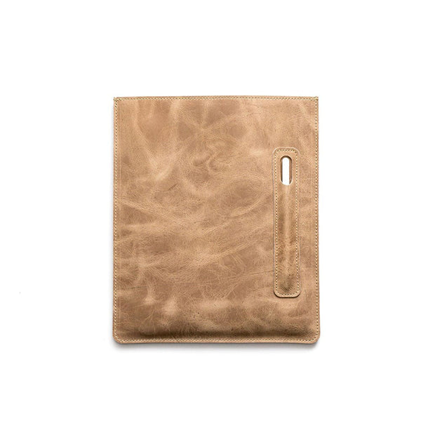 Leather iPad Sleeve Vertical Desert