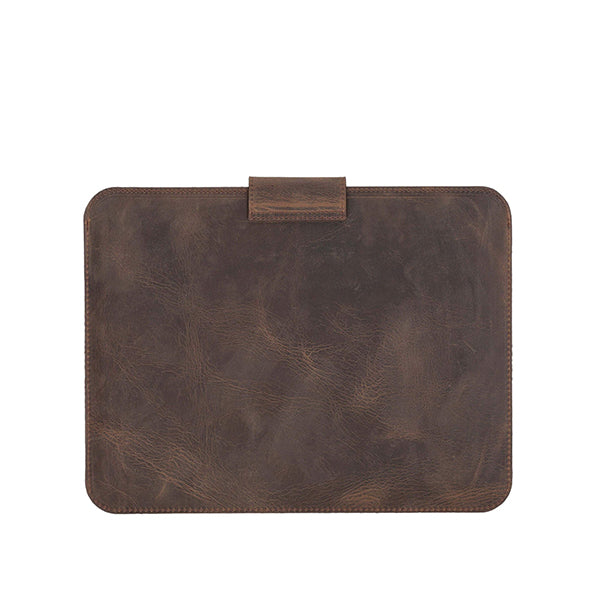 iPad Distressed Coffee Leather Sleeve