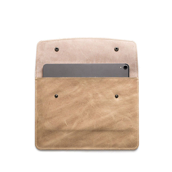 Leather iPad Sleeve Portfolio Desert