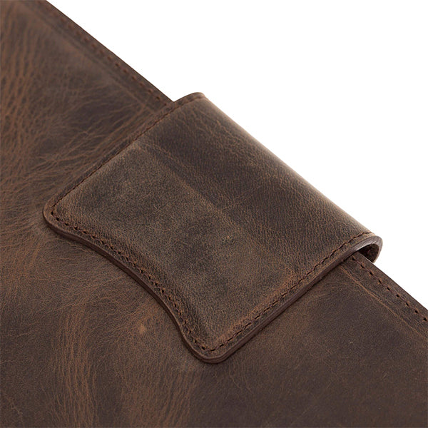 iPad Distressed Coffee Leather Sleeve