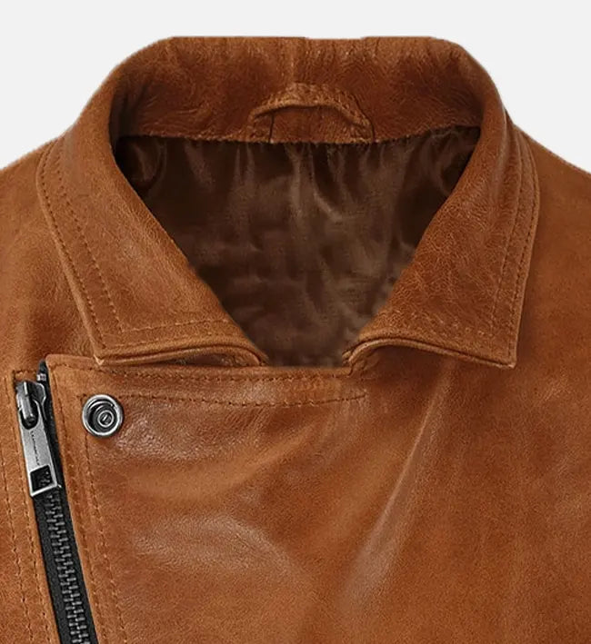 Men's Riders Edge Brown Leather Vest