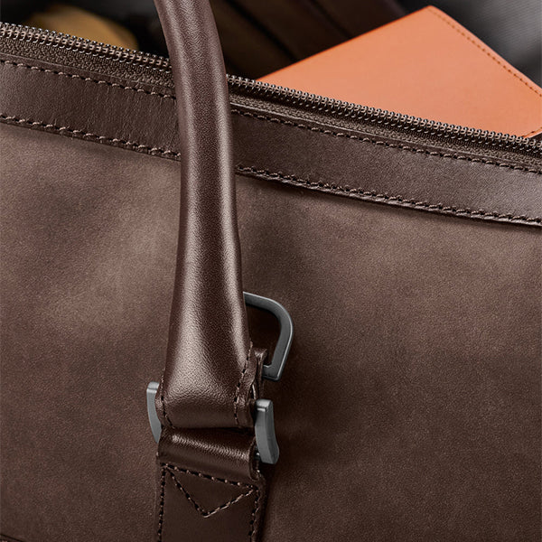 Compact Weekender Chocolate Bag