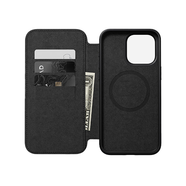 iPhone Modern Leather Folio Black