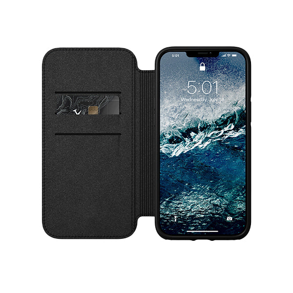 iPhone Series Black Leather Case