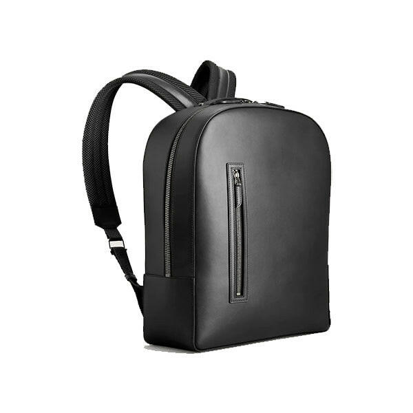 AU Black Leather Backpack