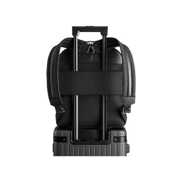 AU Black Leather Backpack