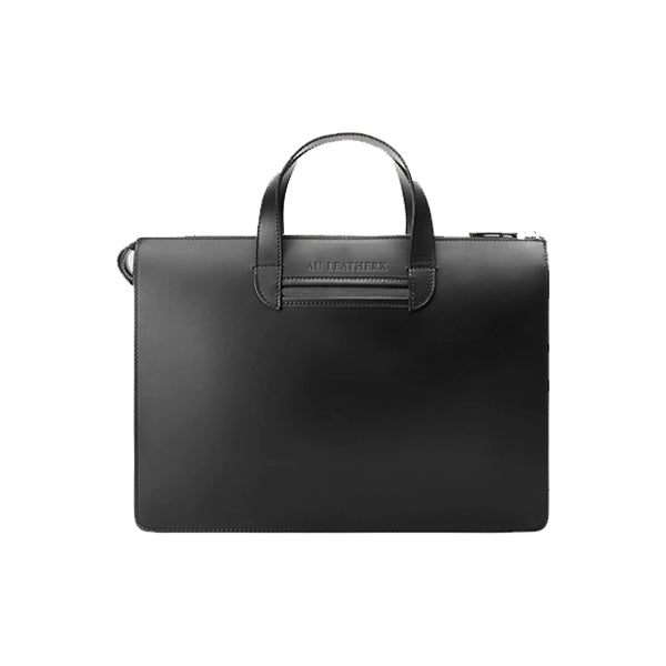 Elysian Black Leather Briefcase