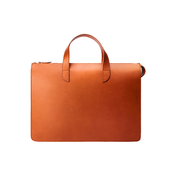 Elysian Echo Cognac Leather Briefcase