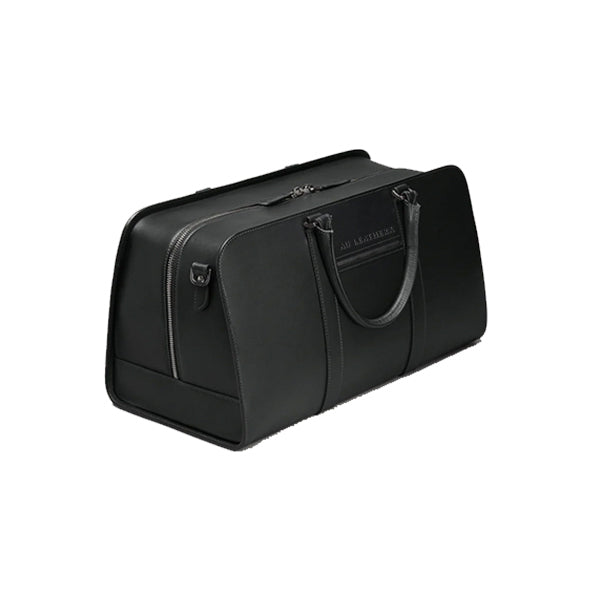 Executive Edge Black Leather Weekend/Travel Bag