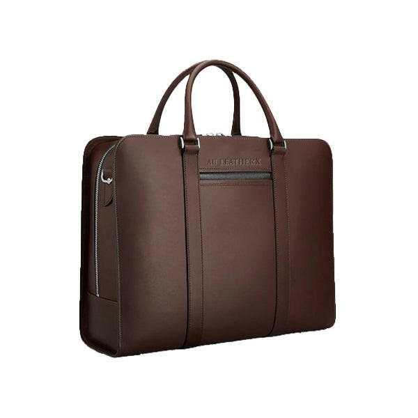 Executive Edge Brown Leather Briefcase
