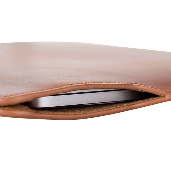 MacBook Burnished Tan Leather Sleeve