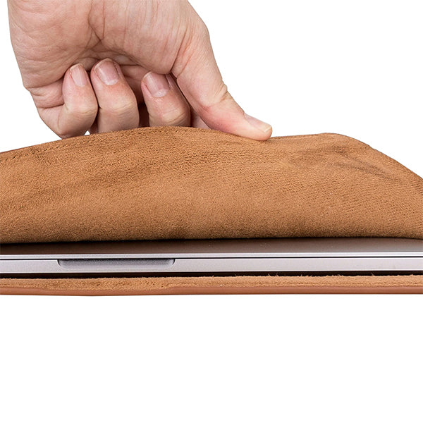 MacBook Burnished Tan Leather Sleeve