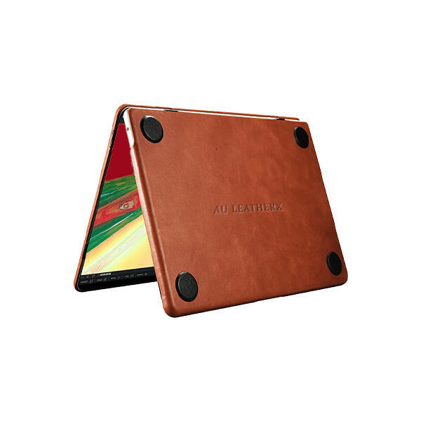 Leather Hardshell Brown Case for MacBook