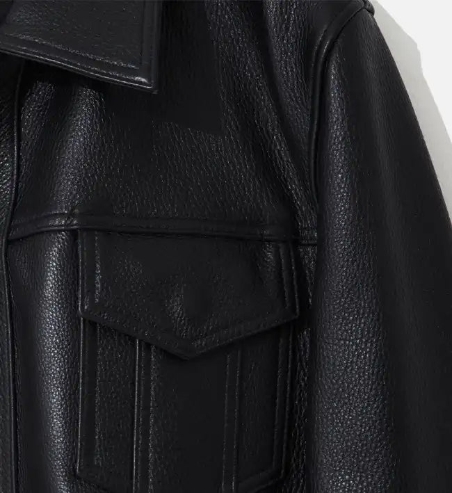 Men's Retro Zip-Up Side Zipper Leather Jacket