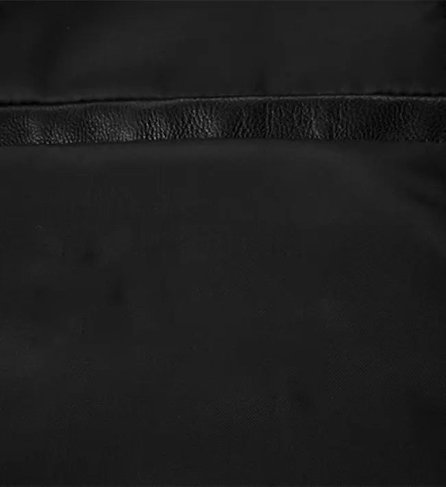 Women’s Black Zip-Up Leather Jacket
