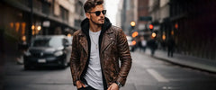 How Men’s Distressed Leather Jackets Define Modern Street Style