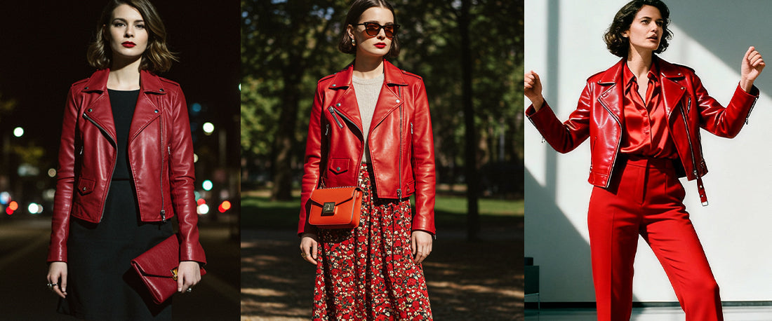 How to Style Women’s Red Leather Jackets with Any Outfit