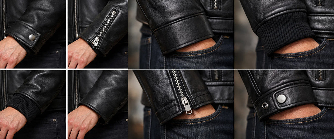 Types of Leather Jacket Cuffs and How They Change the Fit