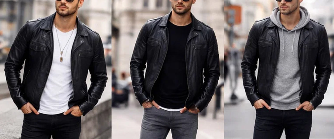 What To Wear With A Black Leather Jacket for Men