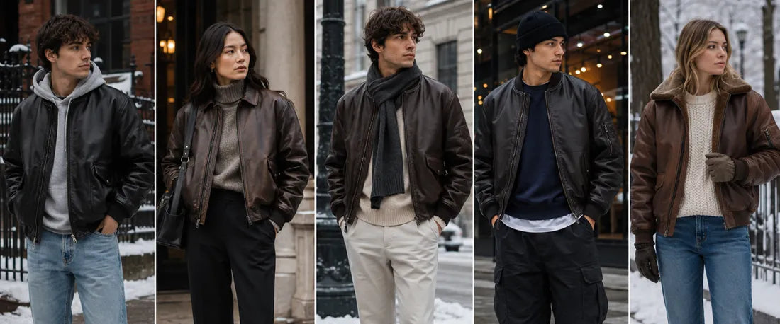 Bomber Jacket Outfit Ideas for Everyday Winter Style