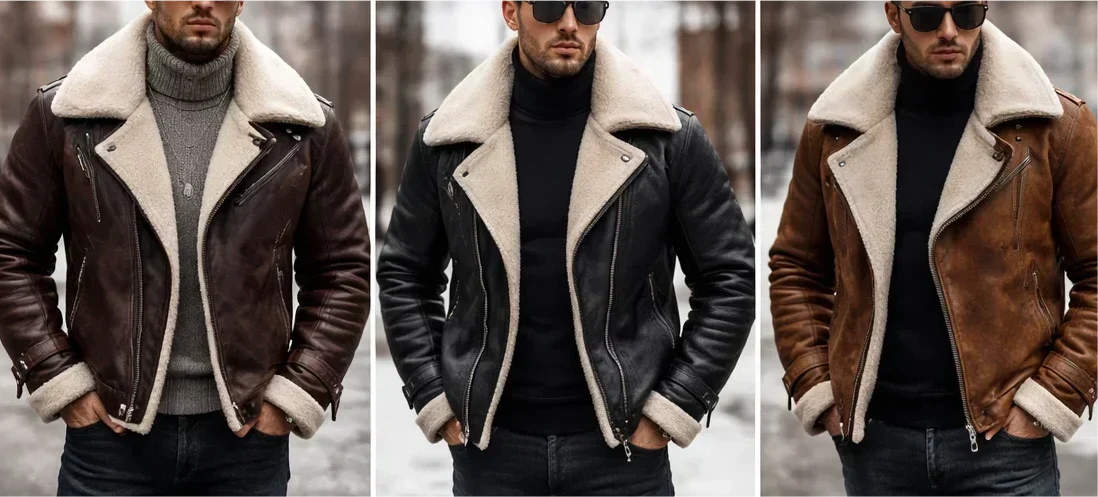 Top 8 Men’s Shearling Leather Jackets to Stay Warm in Winter 2026