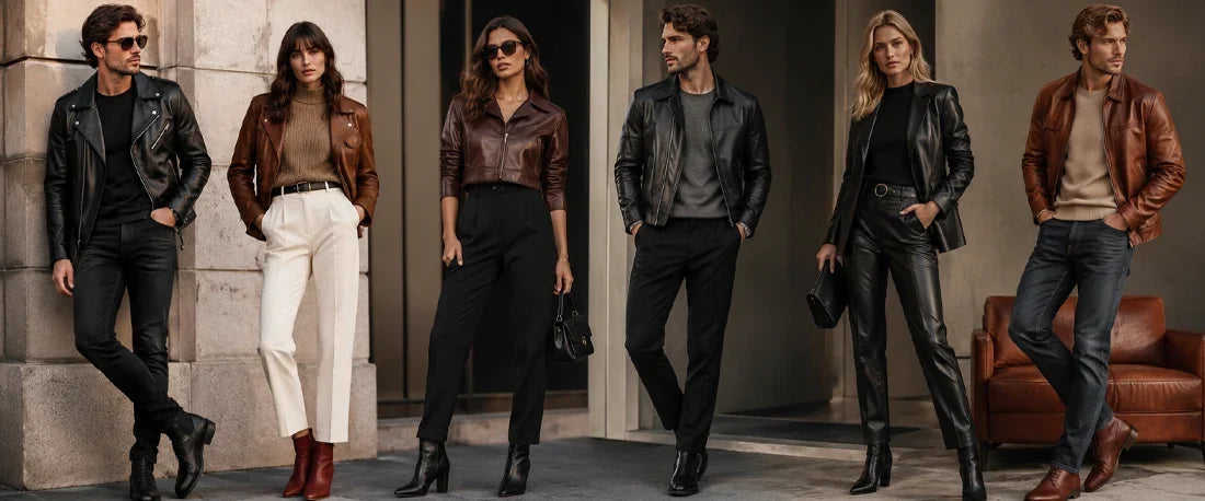 Best Leather Jacket Combinations for Men and Women