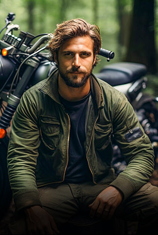 Green Biker Jackets