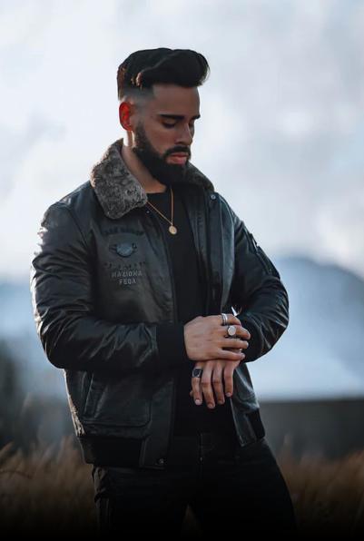 Men Bomber jacket - AuLeatherX