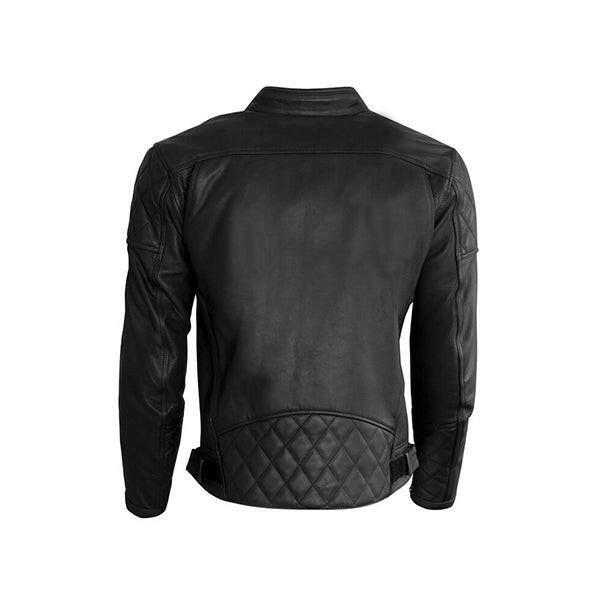 Men's Armored  Black Leather Jacket - AU LeatherX