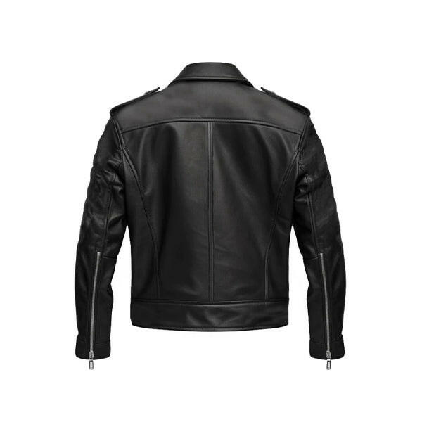 Men's Nifty Black Leather Biker Jacket