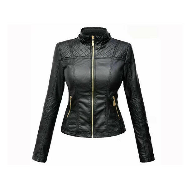 Women's Black Stylish Leather Jacket