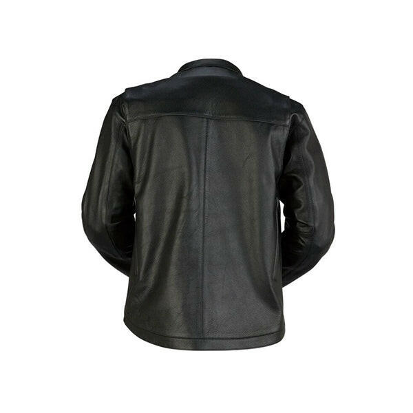 Z1R Munition Black Leather Jacket - AU LeatherX