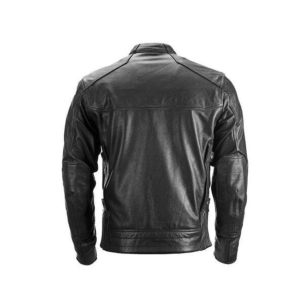 Highway 21 Gunner Black Leather Jacket - AU LeatherX