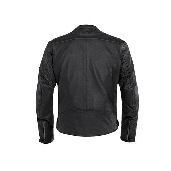Men's Stylish Slim Fit Black Leather Jacket - AU LeatherX