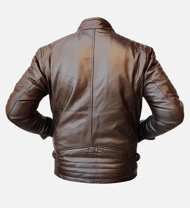 Men's  Sprint  Brown Leather Jacket