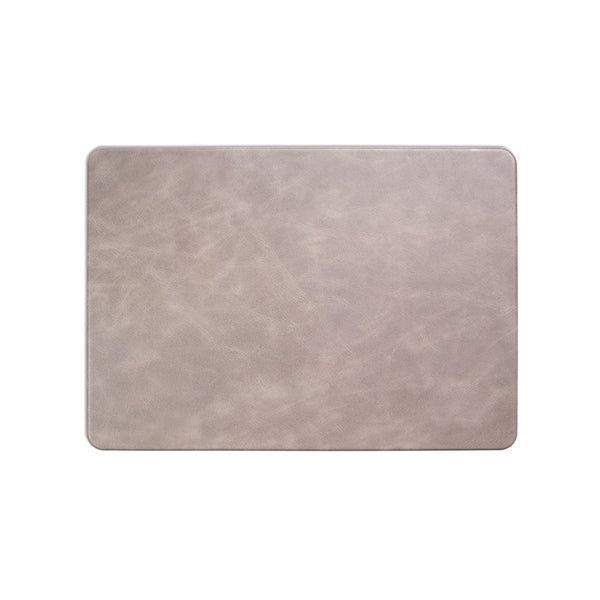 MacBook Stone Gray Leather Case