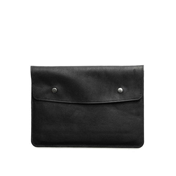 Leather iPad Sleeve Portfolio Black