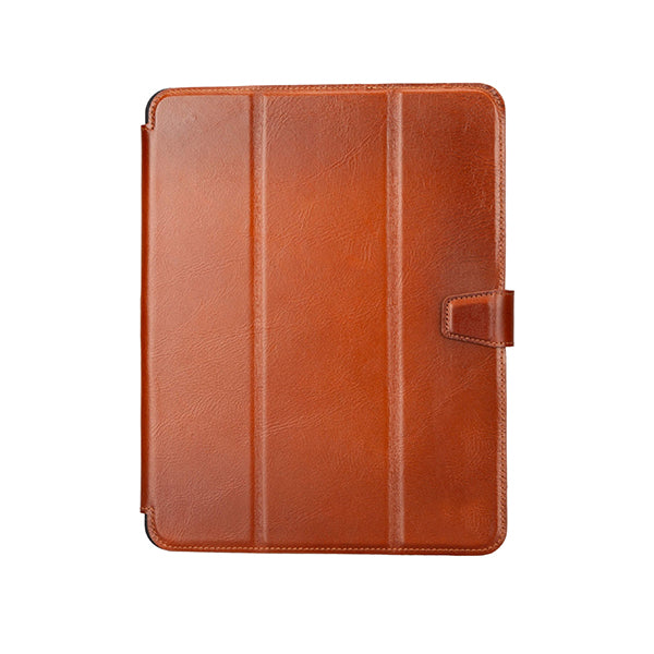 iPad Trigon Leather Folio Burnished Tan