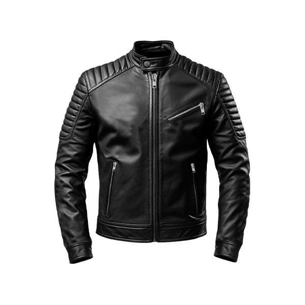 Men's Slimfit Black Leather Jacket