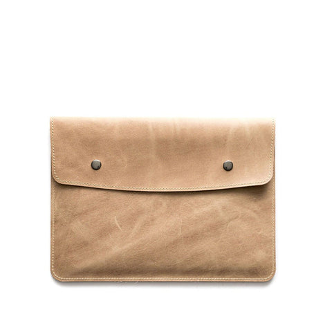 Leather iPad Sleeve Portfolio Desert