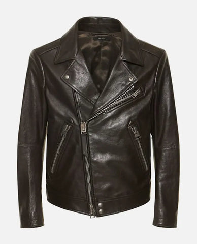 Men's Slim Fit Brown Biker Jackets