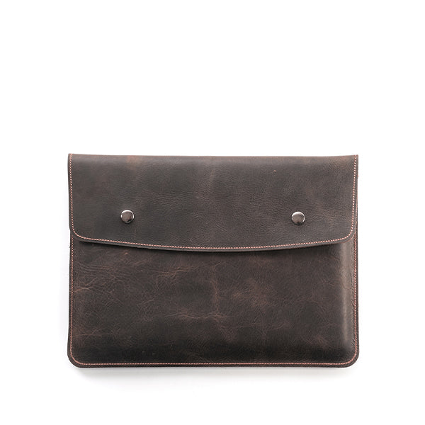 Leather iPad Sleeve Portfolio Tabaco