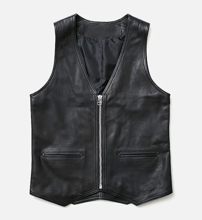 Men's Asphalt Ace Leather Vest