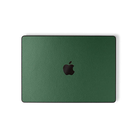 MacBook Forest Green Leather Case