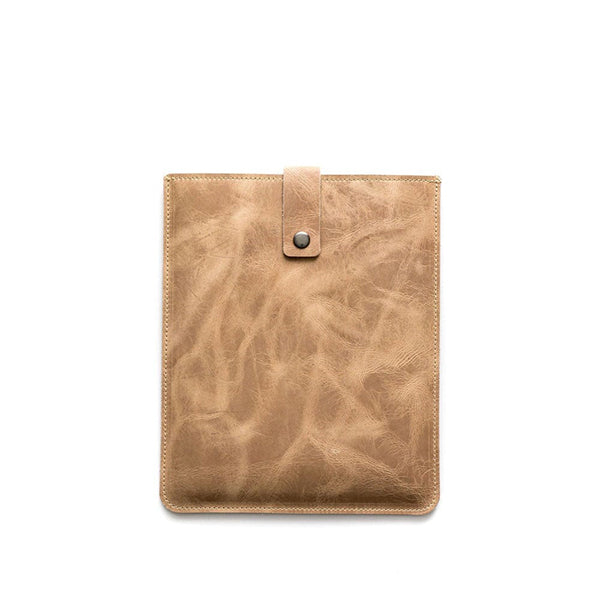 Desert Leather iPad Sleeve Vertical with Strap